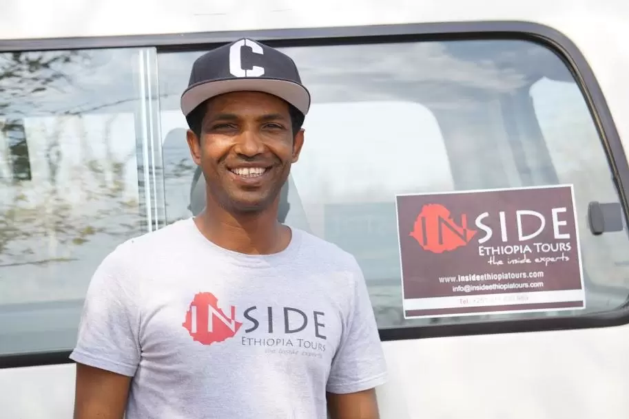 A picture of Binyam, the founder of Inside Ethiopia Tours