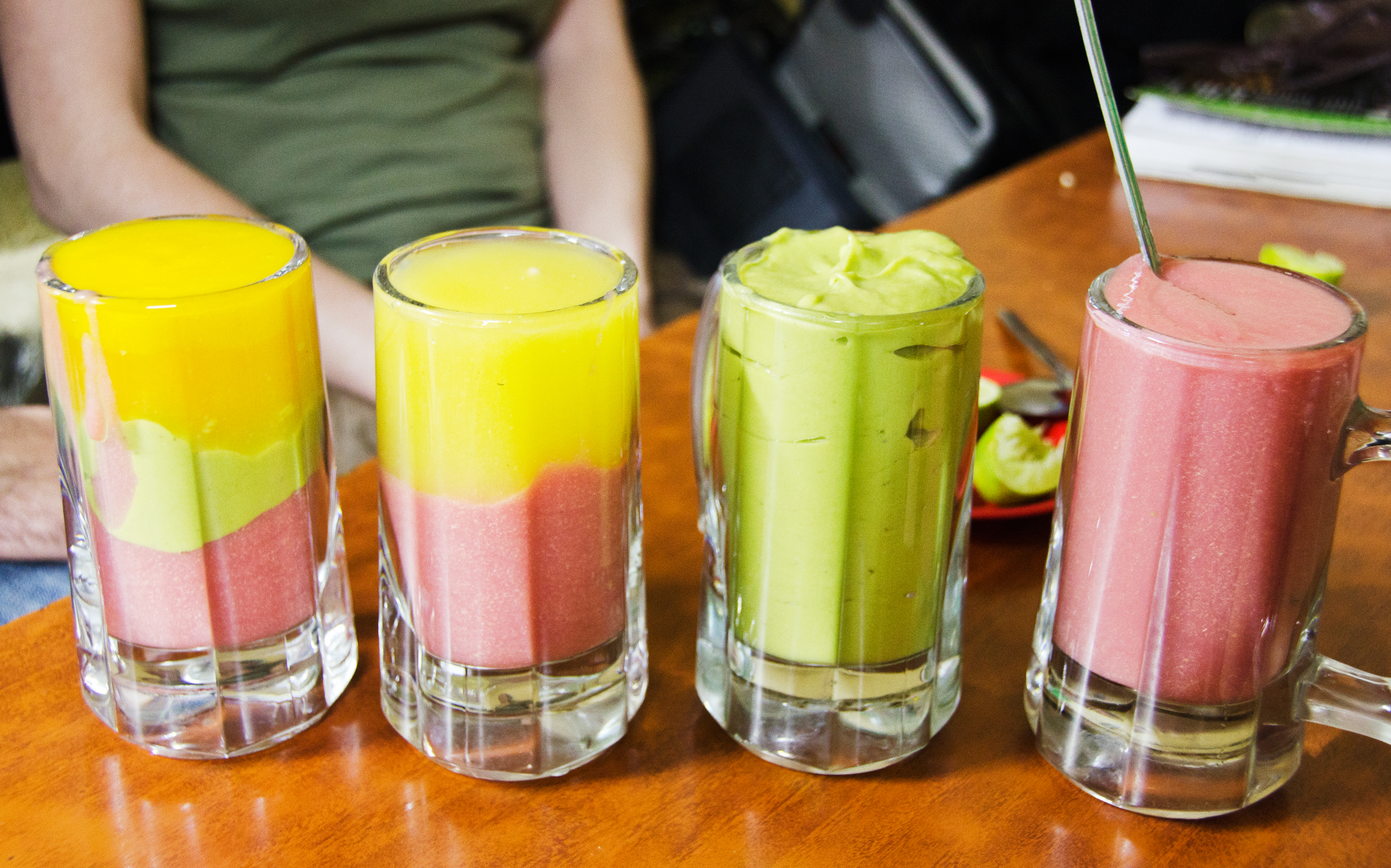 4 different kinds of juice in addis drink while you're at a hotel in bole addis ababa
