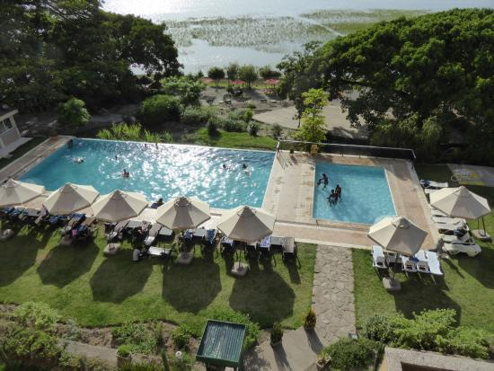 The view from Haile resort in hawassa from the balcony